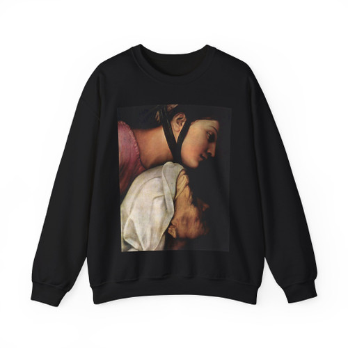 RAFFAELLO Sanzio - Madonna dell'Impannata (detail) (Artwork) Crewneck Sweatshirt