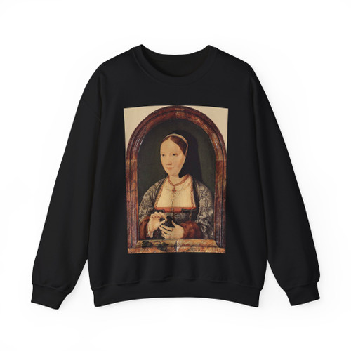 CLEVE, Joos van - Portrait of Agniete van den Rijne (Artwork) Crewneck Sweatshirt