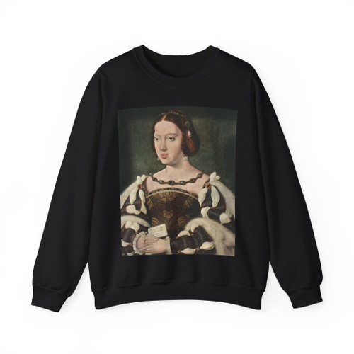 CLEVE, Joos van - Portrait of Eleonora Queen of France (Artwork) Crewneck Sweatshirt