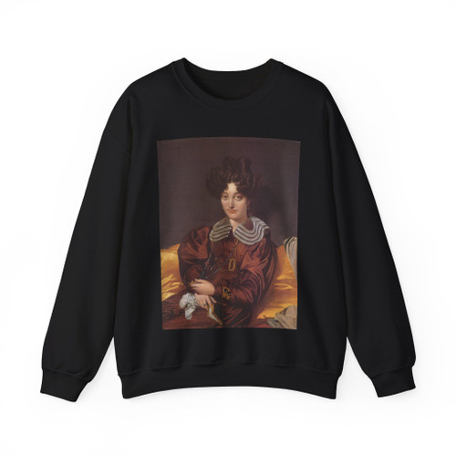 INGRES, Jean-Auguste-Dominique - Madame Marie Marcotte (Artwork) Crewneck Sweatshirt