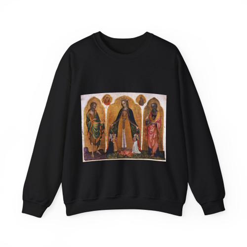 JACOBELLO del Fiore - Triptych of the Madonna della Misericordia (Artwork) Crewneck Sweatshirt