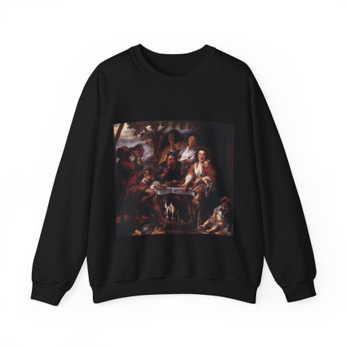 JORDAENS, Jacob - Eating Man (Artwork) Crewneck Sweatshirt
