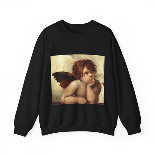 RAFFAELLO Sanzio - The Sistine Madonna (detail) (Artwork) Crewneck Sweatshirt