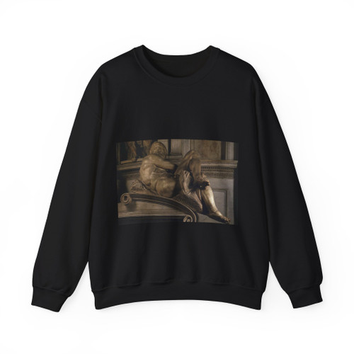 MICHELANGELO, Buonarroti -Medicis- Day (Artwork) Crewneck Sweatshirt