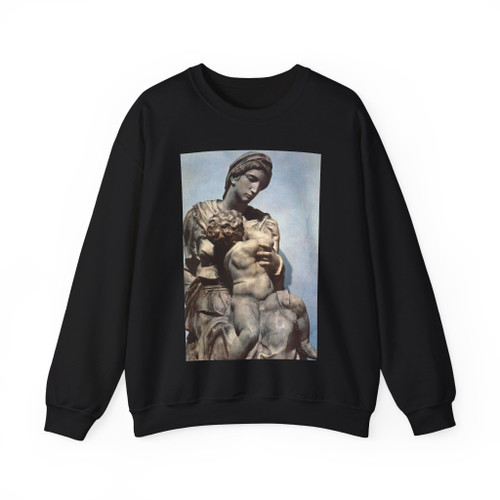 MICHELANGELO, Buonarroti -Medicis- Medici Madonna (detail) (Artwork) Crewneck Sweatshirt