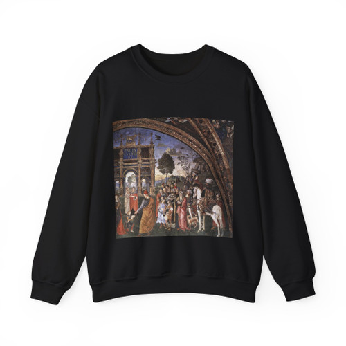 PINTURICCHIO -vatican- St Catherine's Disputation (detail)2 (Artwork) Crewneck Sweatshirt
