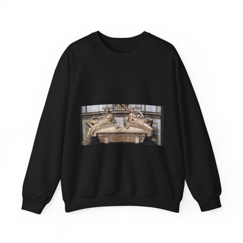MICHELANGELO, Buonarroti -Medicis- Twilight and Dawn (Artwork) Crewneck Sweatshirt