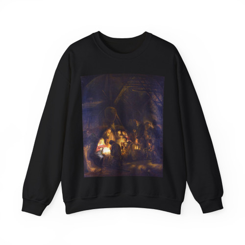 Rembrandt - The Adoration of the Shepherds (Artwork) Crewneck Sweatshirt