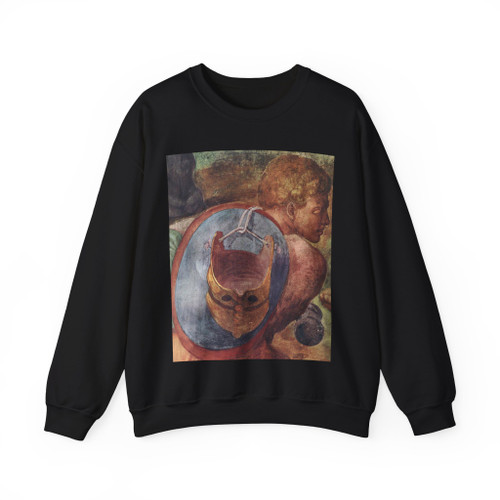 MICHELANGELO, Buonarroti -Paintings- The Conversion of Saul (detail)3 (Artwork) Crewneck Sweatshirt