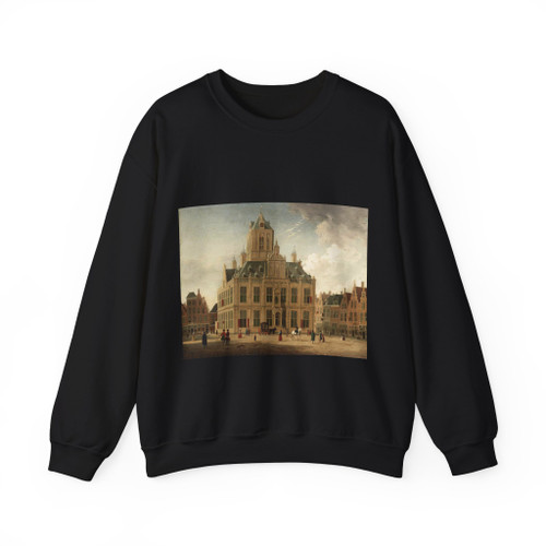 COMPE, Jan ten - A View of the Town Hall Seen from the Grote Markt (Artwork) Crewneck Sweatshirt