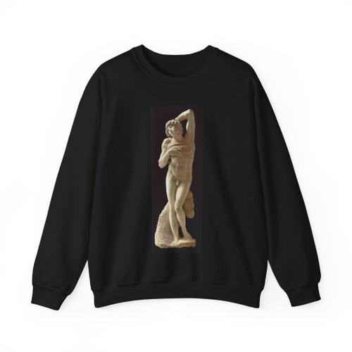 MICHELANGELO, Buonarroti -Pope Julius II- Slave (dying)2 (Artwork) Crewneck Sweatshirt