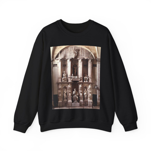 MICHELANGELO, Buonarroti -Pope Julius II- Tomb of Julius II (Artwork) Crewneck Sweatshirt