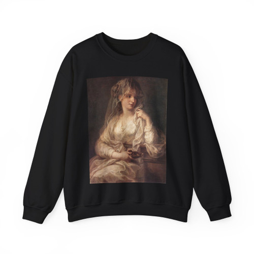 KAUFFMANN, Angelica - Portrait of a Woman Dressed as Vestal Virgin (Artwork) Crewneck Sweatshirt