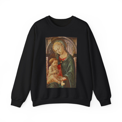 PESELLINO Francesco - Madonna with Child (Artwork) Crewneck Sweatshirt