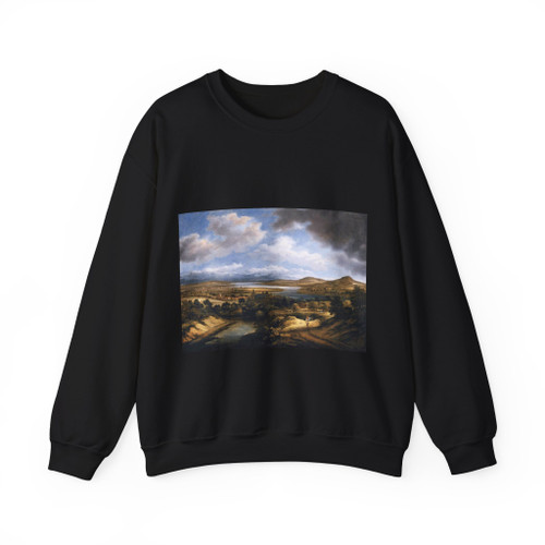 KONINCK, Philips - Panoramic River Landscape (Artwork) Crewneck Sweatshirt