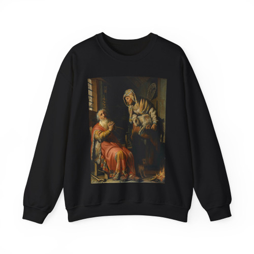 REMBRANDT Harmenszoon van RIJN - TobitandAnnawithaKid (Artwork) Crewneck Sweatshirt