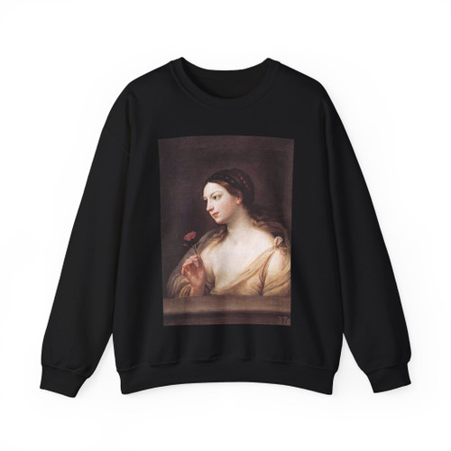 RENI, Guido - Girl with a Rose (Artwork) Crewneck Sweatshirt