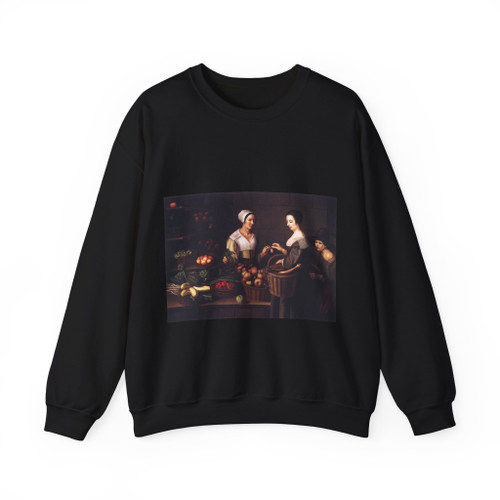MOILLON, Louise - Market Scene with a Pick-pocket (Artwork) Crewneck Sweatshirt