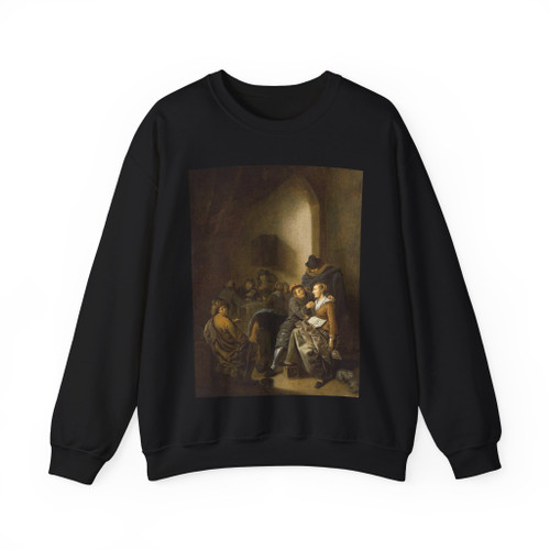 MOLENAER, Jan Miense - Amorous Couple in an Inn (Artwork) Crewneck Sweatshirt