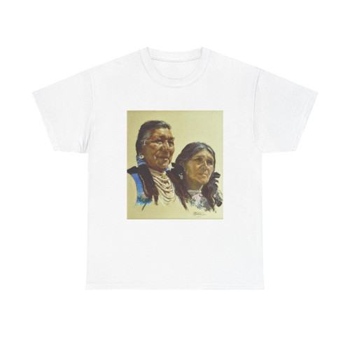 Bettina Steinke, Dual Portrait of Native Americans (Native Americans in Art) T-Shirt
