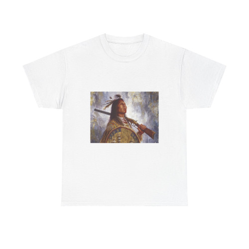 James Ayers, The Warrior And His Winchester (Native Americans in Art) T-Shirt