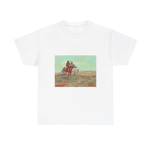 Joe Beeler - Plains Warriors and Wagon Train (Native Americans in Art) T-Shirt