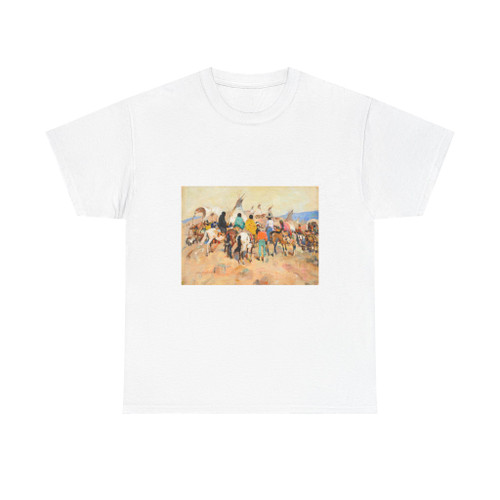 Laverne Nelson Black Gathering for the Chief (Native Americans in Art) T-Shirt