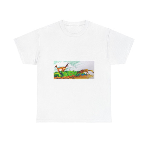 LaCapa - Safe Amongst the Prickly Pear (Native Americans in Art) T-Shirt