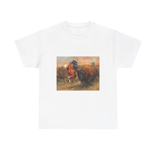 Andy Thomas-Mutis Buffalo Hunt (Native Americans in Art) T-Shirt