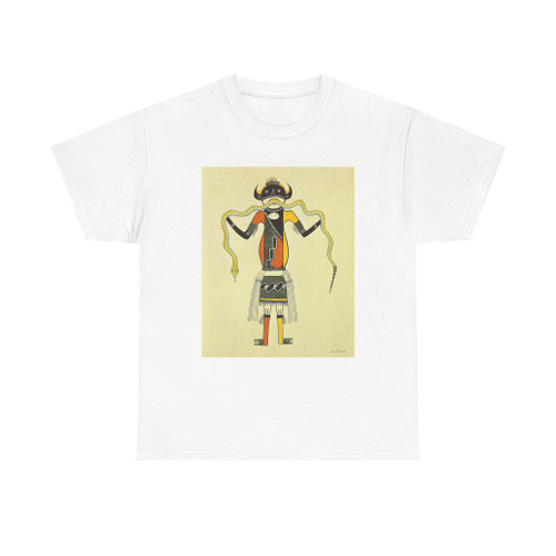 Awa Tsireh - Stylized Snake Dancer (Native Americans in Art) T-Shirt