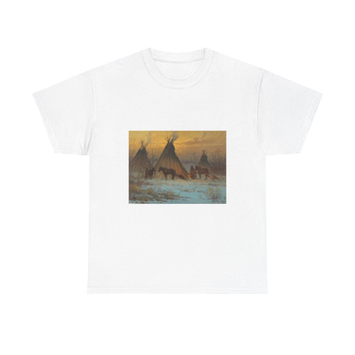 G. Harvey-Teepee, Peaceful life (Native Americans in Art) T-Shirt