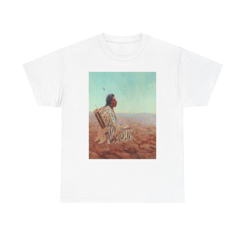 Lone Wolf The Lookout (1923) (Native Americans in Art) T-Shirt