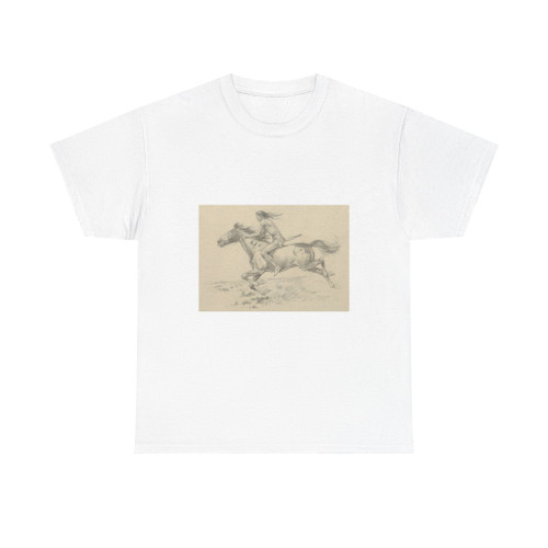 Lorence Bjorklund, Mounted Indian 1 (Native Americans in Art) T-Shirt