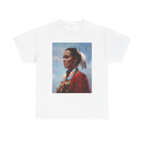 Meadow Gist - Feathers and Beads (Native Americans in Art) T-Shirt
