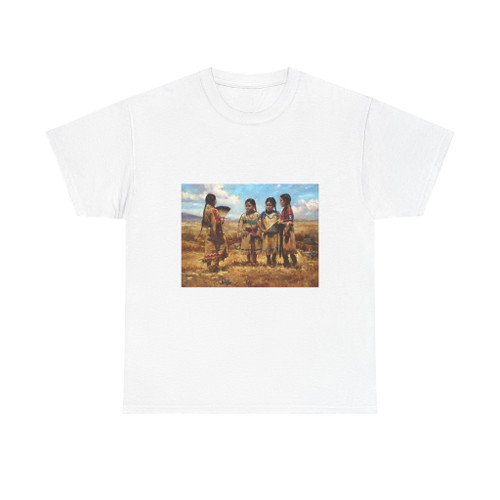 Meadow Gist - The New Fan (Native Americans in Art) T-Shirt