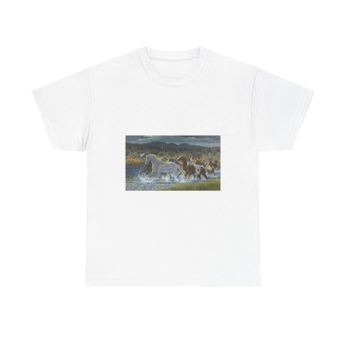 Ron Stewart - Ponies for Warriors (Native Americans in Art) T-Shirt