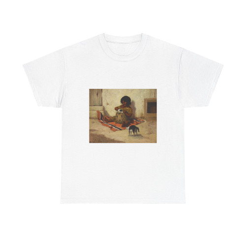 Alice Coutts Child with Puppy and Kitten (Native Americans in Art) T-Shirt
