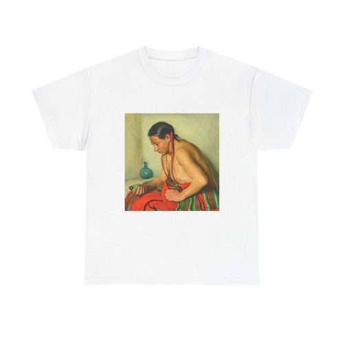 E. Martin Hennings - Indian with Fetish (Native Americans in Art) T-Shirt