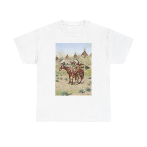 John Hauser - Indian Encampment, 1907 (Native Americans in Art) T-Shirt