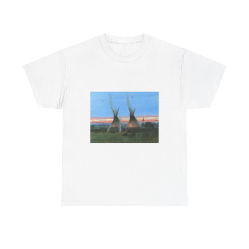 Nicholas Coleman - A Warm Fire (Native Americans in Art) T-Shirt