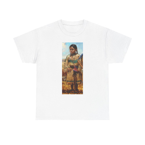 Meadow Gist - The New Fan detail 2 (Native Americans in Art) T-Shirt