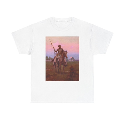 W. Steve Seltzer Indian Warrior On Guard (Native Americans in Art) T-Shirt