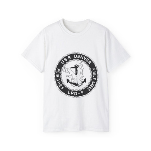 A Mile High USS Denver A Mile Ahead LPD 9 BW (U.S. Navy) T-Shirt