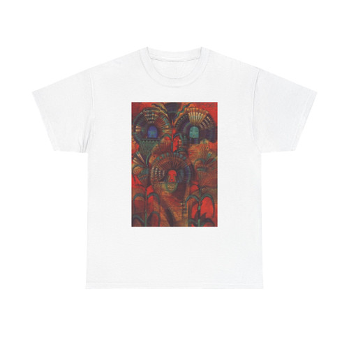 Tony Abeyta - Harvest-Kachinas-691x1000 (Native Americans in Art) T-Shirt