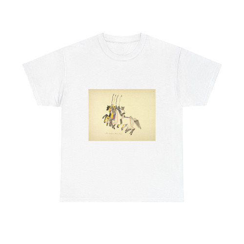 Kills Two (Nupa Kte) An Indian Horse Dance (Native Americans in Art) T-Shirt