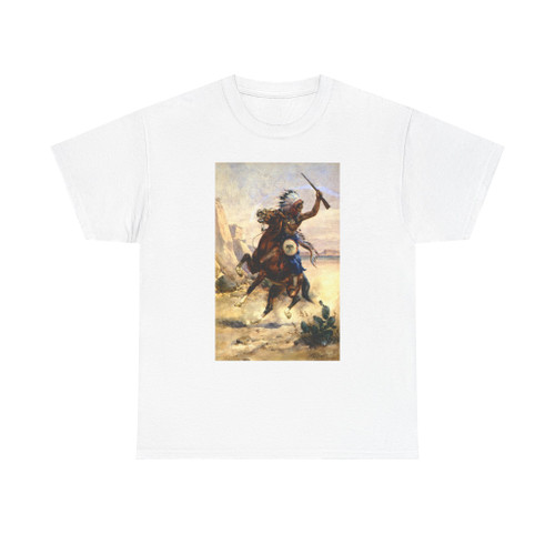 Herman W. Hansen The Signal, Buffalo in Sight (Native Americans in Art) T-Shirt