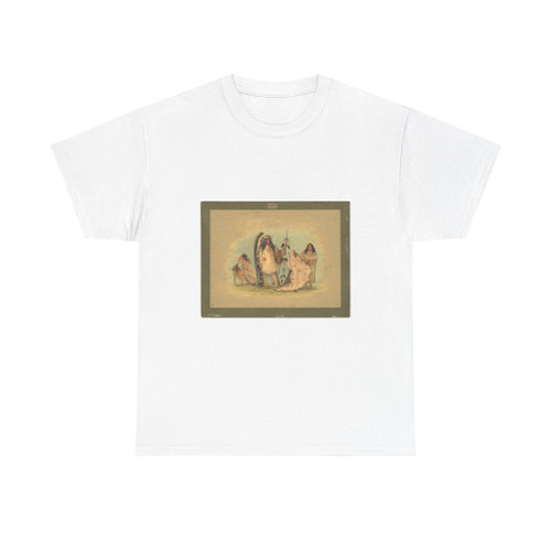 George Catlin - Mandan War Chief with His Favorite Wife (Native Americans in Art) T-Shirt