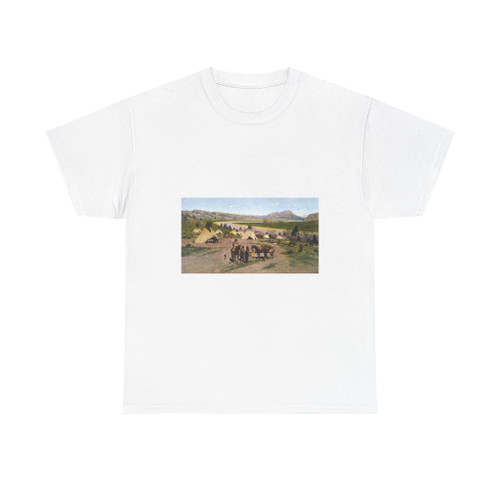 Henry Farny - In the Foothills of the Rockies (1898) (Native Americans in Art) T-Shirt