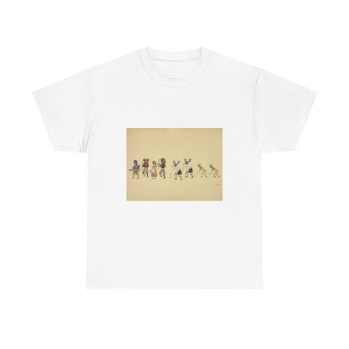 Roybal, Alphonso (Cattail Bird, Awa Tsireh) Hunters' or Deer Dance (Native Americans in Art) T-Shirt