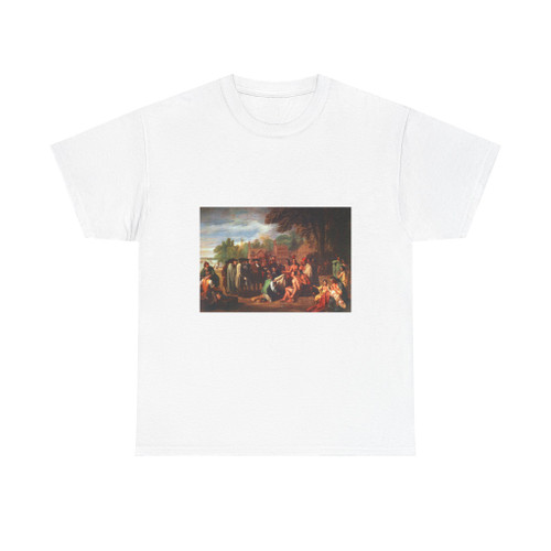 The Treaty of Penn With the Indians by Benjamin West Enlarge (Native Americans in Art) T-Shirt
